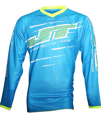 JT RACING 2016 MX Jersey Flex Slasher Cyan/Neon Gelb L 16185