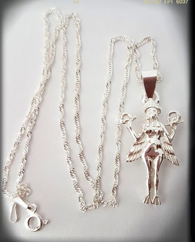 Sumerian Goddess Innana, ishtar,lilith, Anunnaki silver silver pendant 925ml - Picture 4 of 4