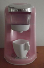 PlayGo Gourmet Kitchen Appliance Coffee Maker With Sound Light Pink White