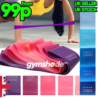 Widerstandsbänder Schleife Übung Sport Fitness Heim Fitnessstudio Yoga Latex Set oder Singles