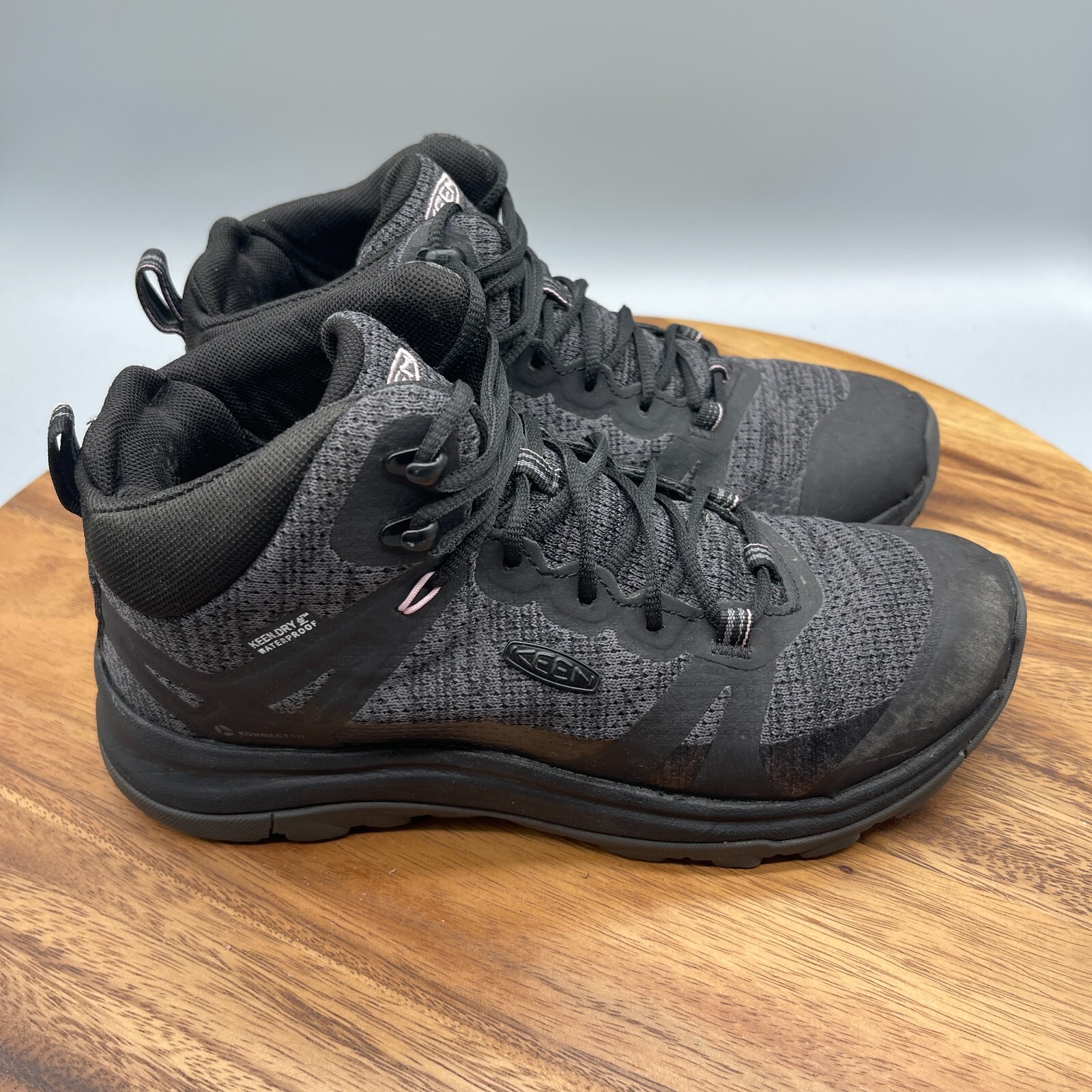 Stivali da trekking Keen Terradora II Mid donna taglia 6 5 nero grigio escursionismo impermeabili