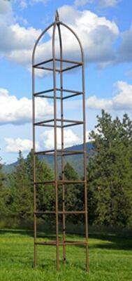 H Potter GAR470 Trellis Obelisk Climbing Garden Plants Iron Metal Vertical Yard