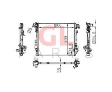 FÜR JEEP WRANGLER 2018 - Wasserkühler Motorkühlung Kühler 68314786AC Neu