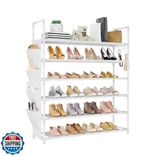 LANTEFUL 6 Tier Shoe Rack Storage for 24-30 Pairs Shoe and Boot, Shoe Organiz