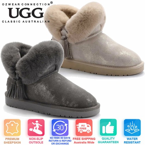 Botas Ugg Damas Stacy Stardust ozwear Vaca Gamuza + + OB473 de Piel de Oveja  Lana de piel de conejo | eBay