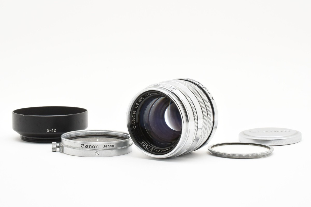 美品 Canon 50mm f/1.8 Chrome LTM L39 Exc+5* Canon 50mm F/1.8 Chrome Lens LTM L39 From JAPAN #4042