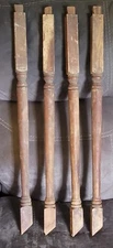 Antique Lot 4 Turned  Hardwood Spindles 26¾" X 1⅜" Staircase Decor Furniture (B)
