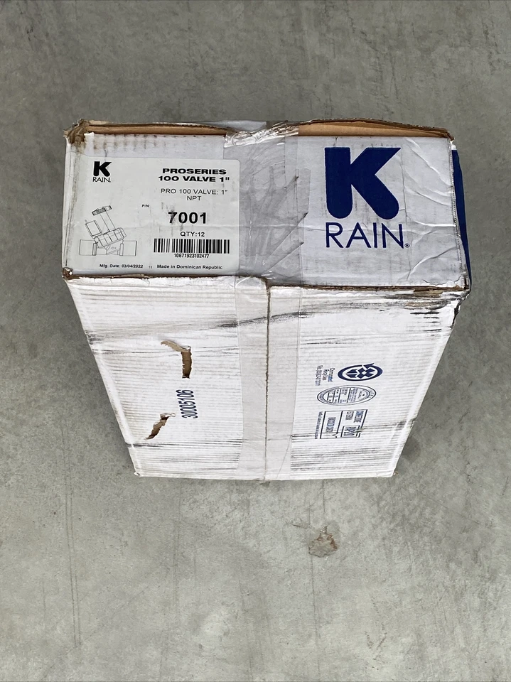 Box Of (12) KRain 7001 , 1" Threaded Pro Series Electric Sprinkler Valve NPT New - Image 2 of 4