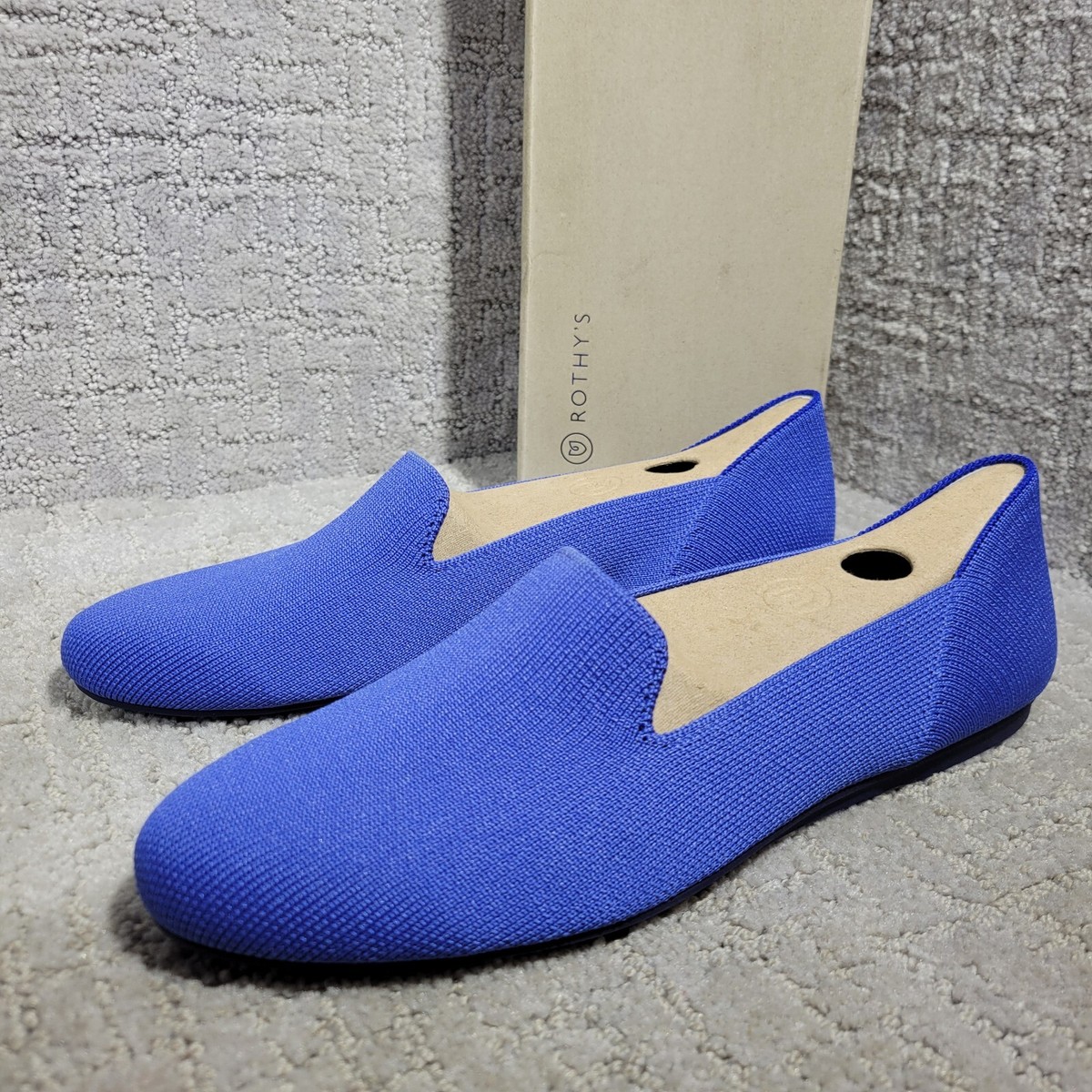 Rothy\'s The Original Slip On Sneakers Loafers Shoes Womens Size 8.5 Coast Blue The Original Slip On Sneaker in Navy | Rothy main image 3