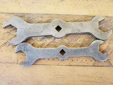 Lot Of 2 Vintage Indestro 9/16" x 1/2" & 3/4" 5/8"Open End Wrench Combination 