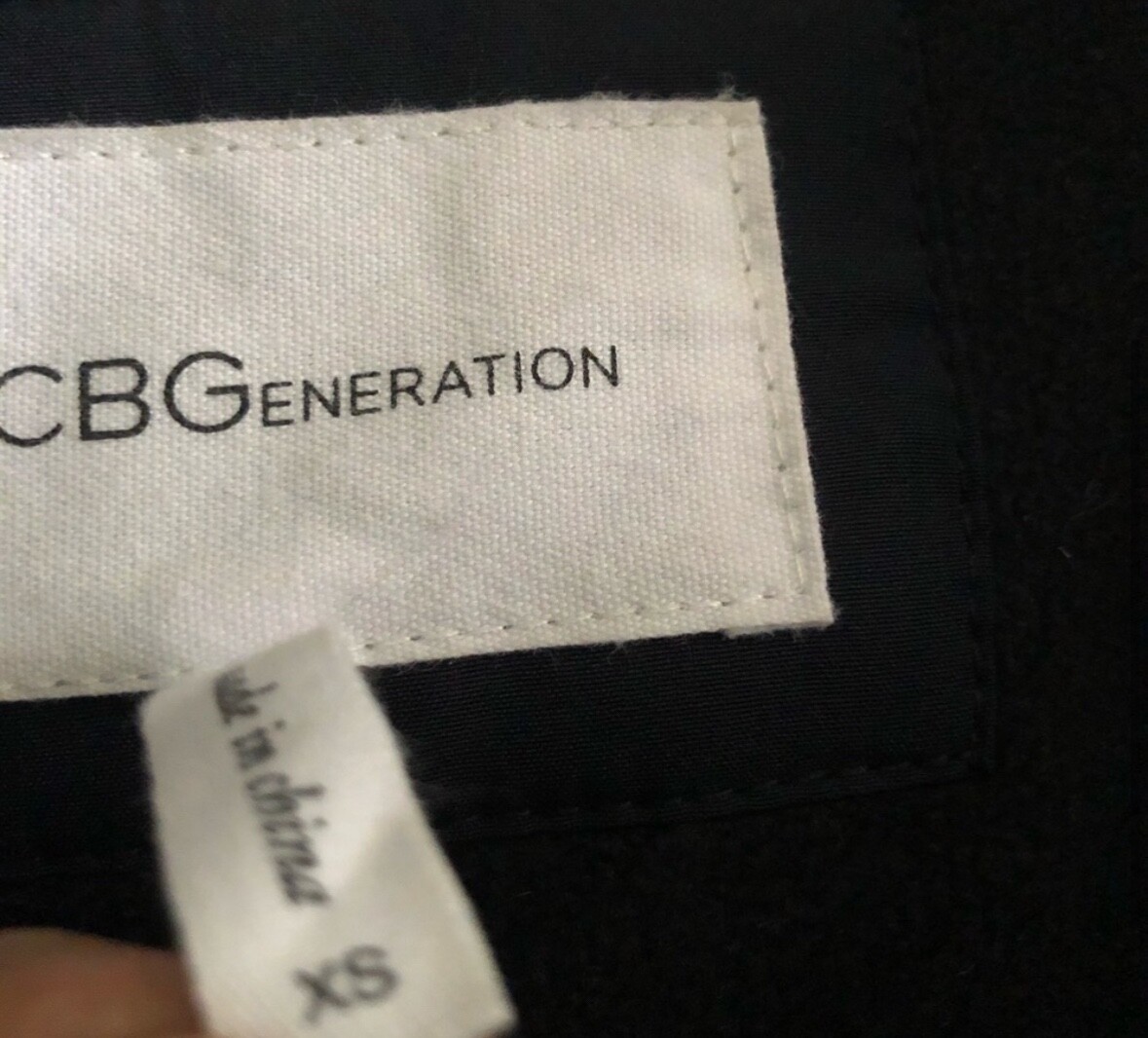 BCBGeneration Asymmetrical Zipper Black Coat Size… - image 4