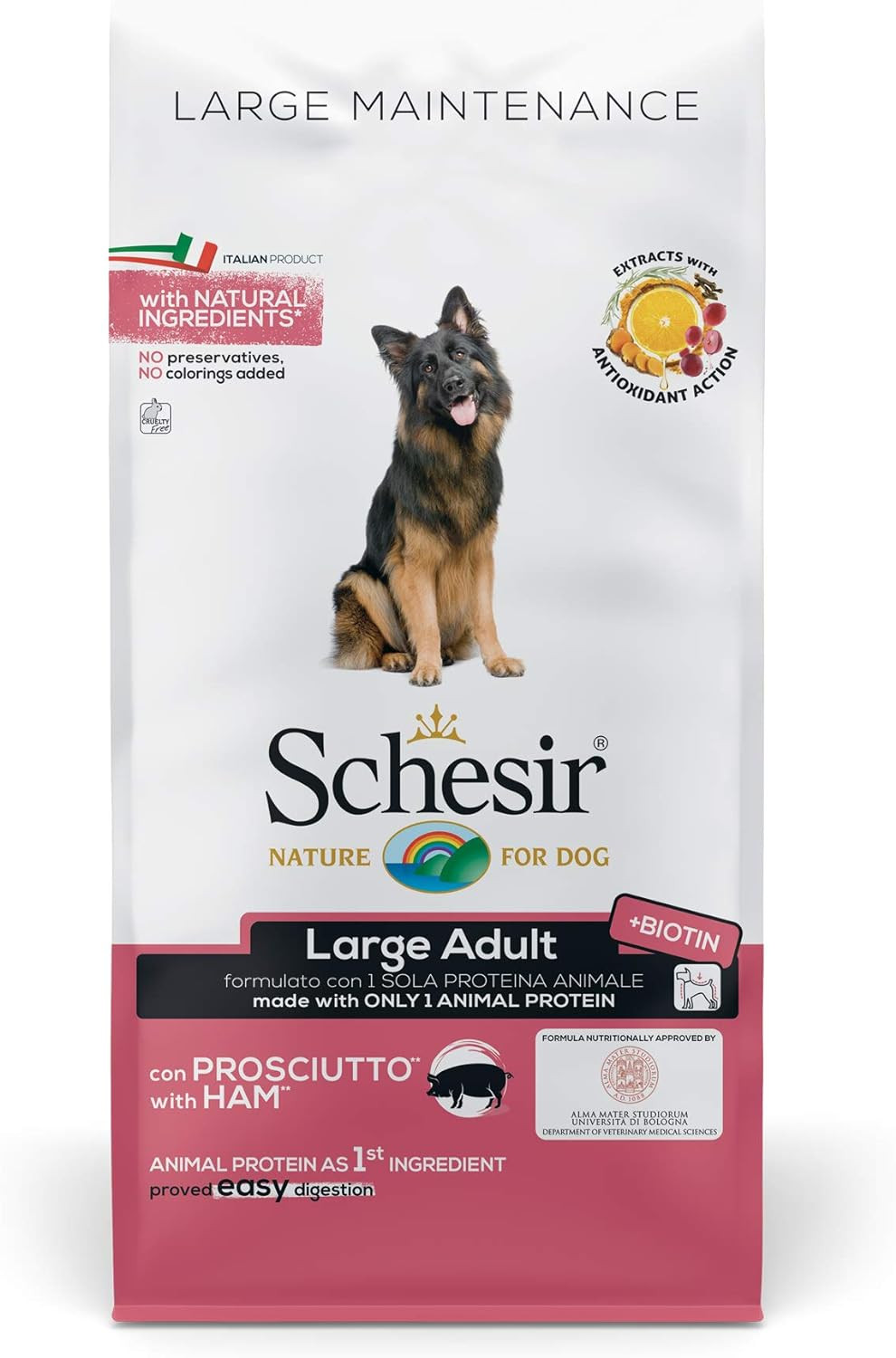 Schesir Dog Large Adult al Prosciutto - Nutrizione Avanzata 12kg
