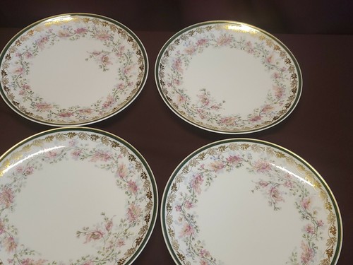 (10) Mittagessen Teller Haviland Wright Tyndale & Van Roden - Blumenmuster - 7-5/8" Durchmesser - Bild 8 von 11