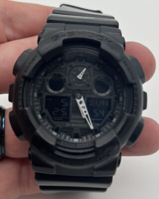 Casio G Shock Black Digital Dial Resin Men's Watch GA-100 5081