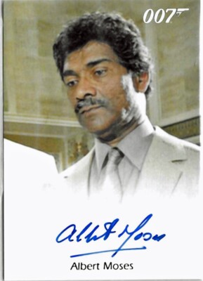 Rittenhouse James Bond Albert Moses (Sadruddin) autograph  Octopussy