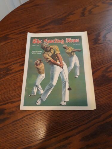 APRIL 13,1974-THE SPORTING NEWS-GOLF GREAT JACK NICKLAUS(NM)