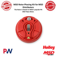Msd Two-piece Adjustable Rotor Phasing Kit Red For Distributor Pn 8467 84211