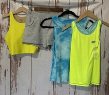Girls Size10/12Summer Activewear Lot of 4:Justice,Old Navy,Yarn Sea,Skechers-NWT