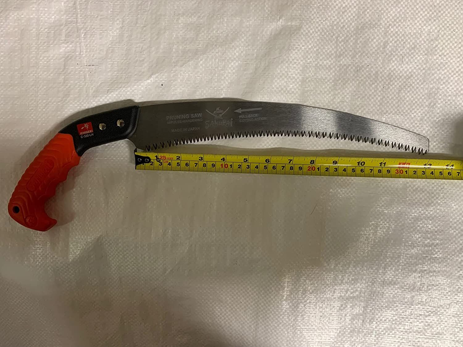 Kanzawa Samurai Ichigeki Pruning Saw 330mm C330LH with Ergo Grip