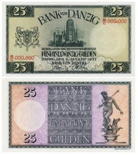 25 guldenów, dwadzieścia pięć guldenów, 1931, Bank Gdański, reprodukcja