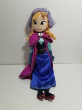 Disney Store Anna Plush Doll 20" Frozen Princess Soft Stuffed Toy 2013 EUC