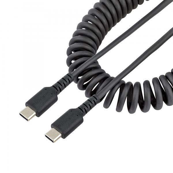 Startech - Cables CAVO USB C RICARICA VELOCE CAVO SPIRALATO DA 50 CM NERO