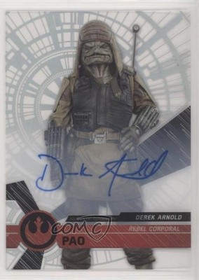 2017 Topps Star Wars High Tek Rogue One Signers Derek Arnold Pao #65 Auto 9w7
