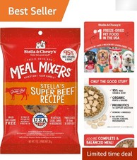 Organic Freeze-Dried Raw Beef Meal Mixers for Dogs - Picky Eaters Delight - 1oz 59.52 per pound