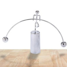 Balance Weightlifter Kinetic Desktop Ornament,Stainless Steel Tumbler Art Bal...