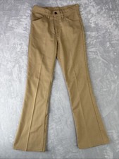 Vintage Levis Women  s Size 28/3270s Sta-Prest Bell Bottoms Flare Pants Tan