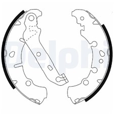 Bremsbackensatz hinten für Mazda 2 DY | 24070883