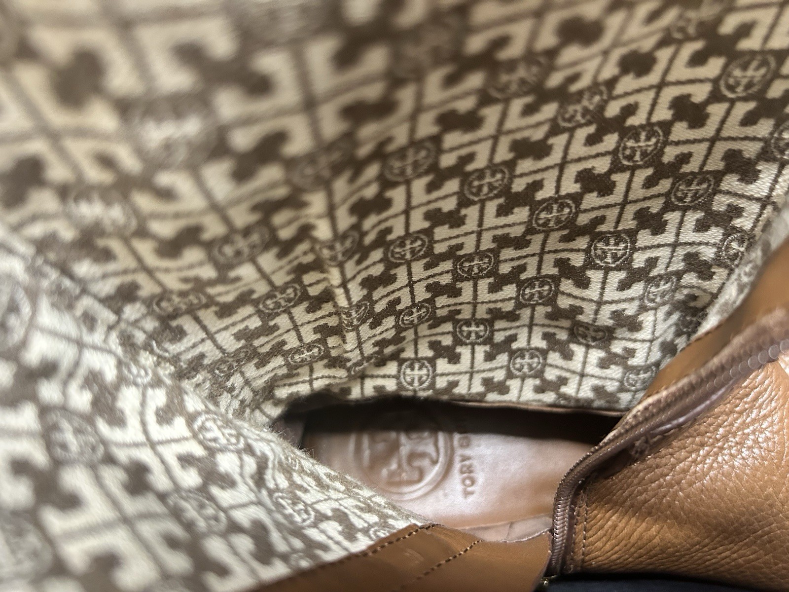 Tory Burch Brown Leather Knee High Riding Boots Women’s 5.5 | thumbnail 16