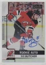 2017-18 O-Pee-Chee Platinum Rookie Autos Rainbow Will Butcher #R-WB Auto 0zu