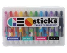 Snifty Pen GEO Sticks Vibrant Tempera Paint Sticks 12 RJCSPBS051