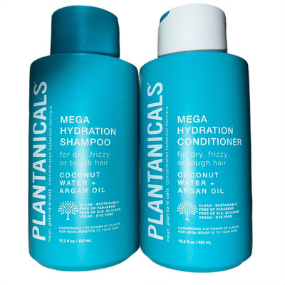 Plantanicals Mega Hydration Shampoo Conditioner Duo Argan Oil Coconut Water New