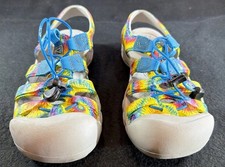 KEEN Newport H2 Big Kids 4 Slip-On Outdoor Water Sandals Tie Dye Rainbow