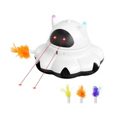 MIKK Cat Laser Toy Cat Feather Toys 2-in-1 Interactive for Indoor C... Fast Ship