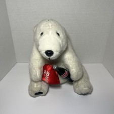 Coca-Cola Coke Bottle Drinking Plush Polar Bear