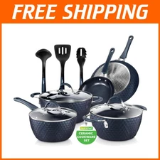 Induction Ready Cookware Set - Non Stick Ceramic Coating