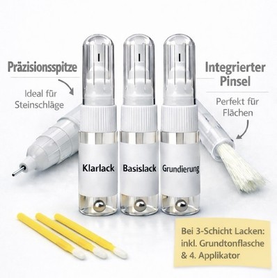 Lackstift Komplettset für Seat S3P / LS3P Rojo Volcan met. mit Pinsel / Spitze
