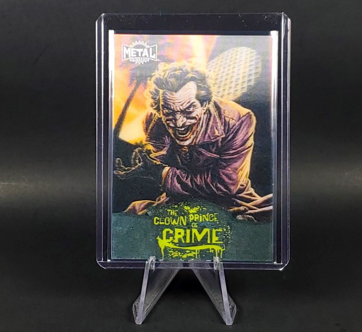 2025 Upper Deck Batman Metal Universe Joker 3D Lenticular Clown