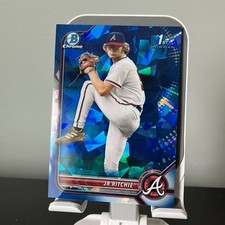 JR RITCHIE - 2022 1st Bowman Chrome Draft Sapphire 1st RC #BDC-126 Braves