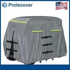 112 inch Fit 4 Passenger 2 Passenger Heavy Duty 420D Waterproof Golf Cart Covers