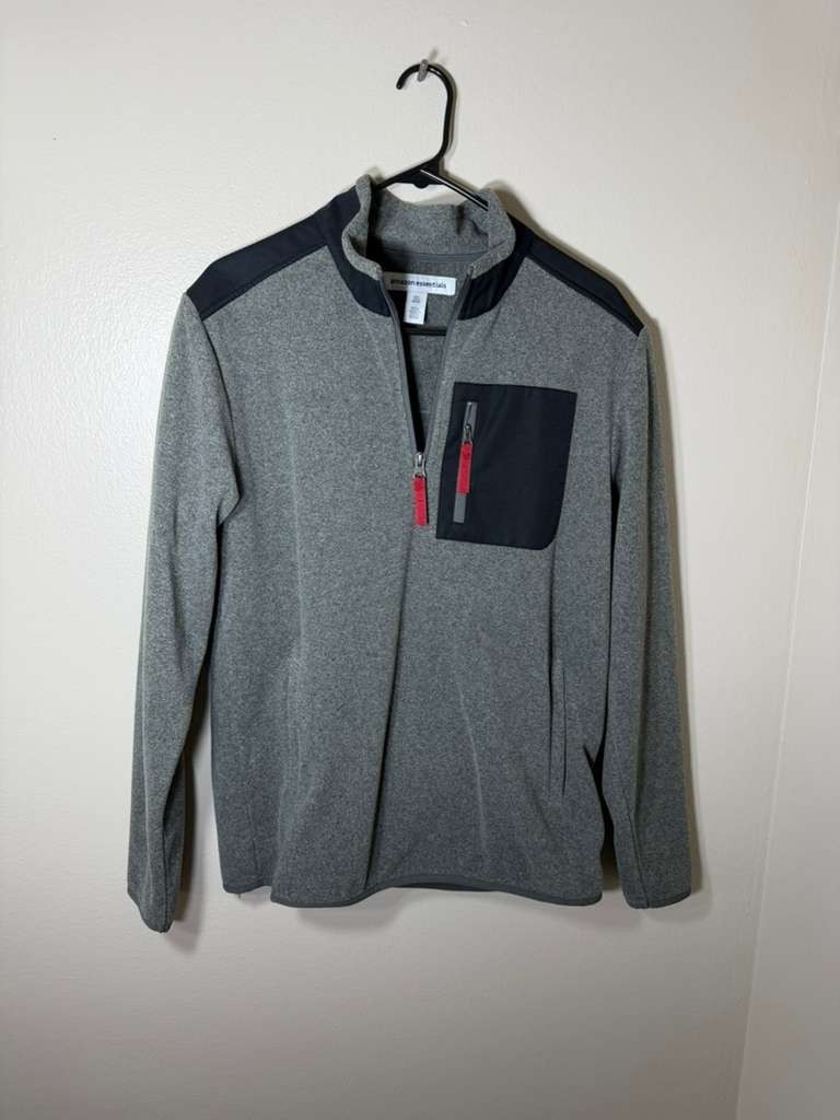 Amazon Essentials Jacket Mens Small Gray Heather … - image 2
