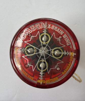 Yomega X-Brain Wing Yo-Yo Bandai 1999 Auto Return Vintage Classic Toy Red