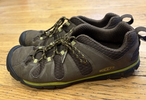 KEEN Women’s Haven CNX Hiking Shoes Brown Green Black US 7.5