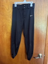 Nike Boys' Core Elastic Baseball Pants, Size M 10/12 Black Dri Fit EUC