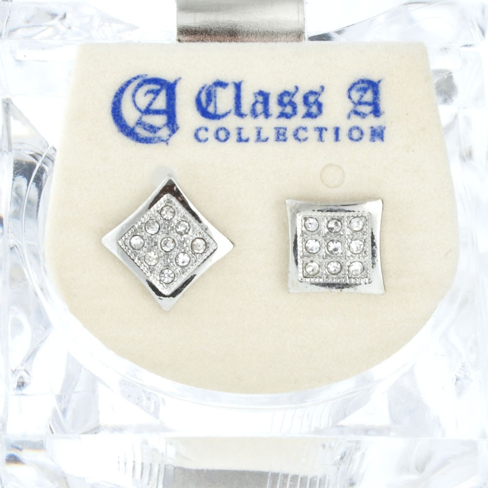 Ледяная блестка Ohrstecker коробчатой ФОРМЫ 8 мм