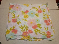 Cloud Island Baby Swaddle Blanket Pink Floral Cotton
