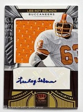 2012 Crown Royale Football Lee Roy Selmon Game Used Jersey Relic Auto 50/99